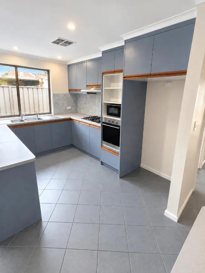 The same kitchen after the clean